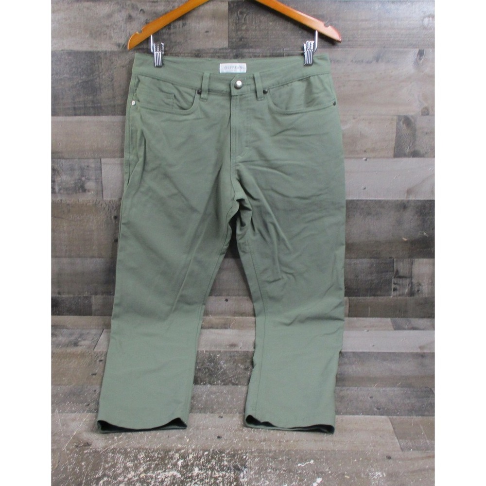 Olivers Pants Mens 30 Green Performance Stretch 5 Pocket Tech Made in USA